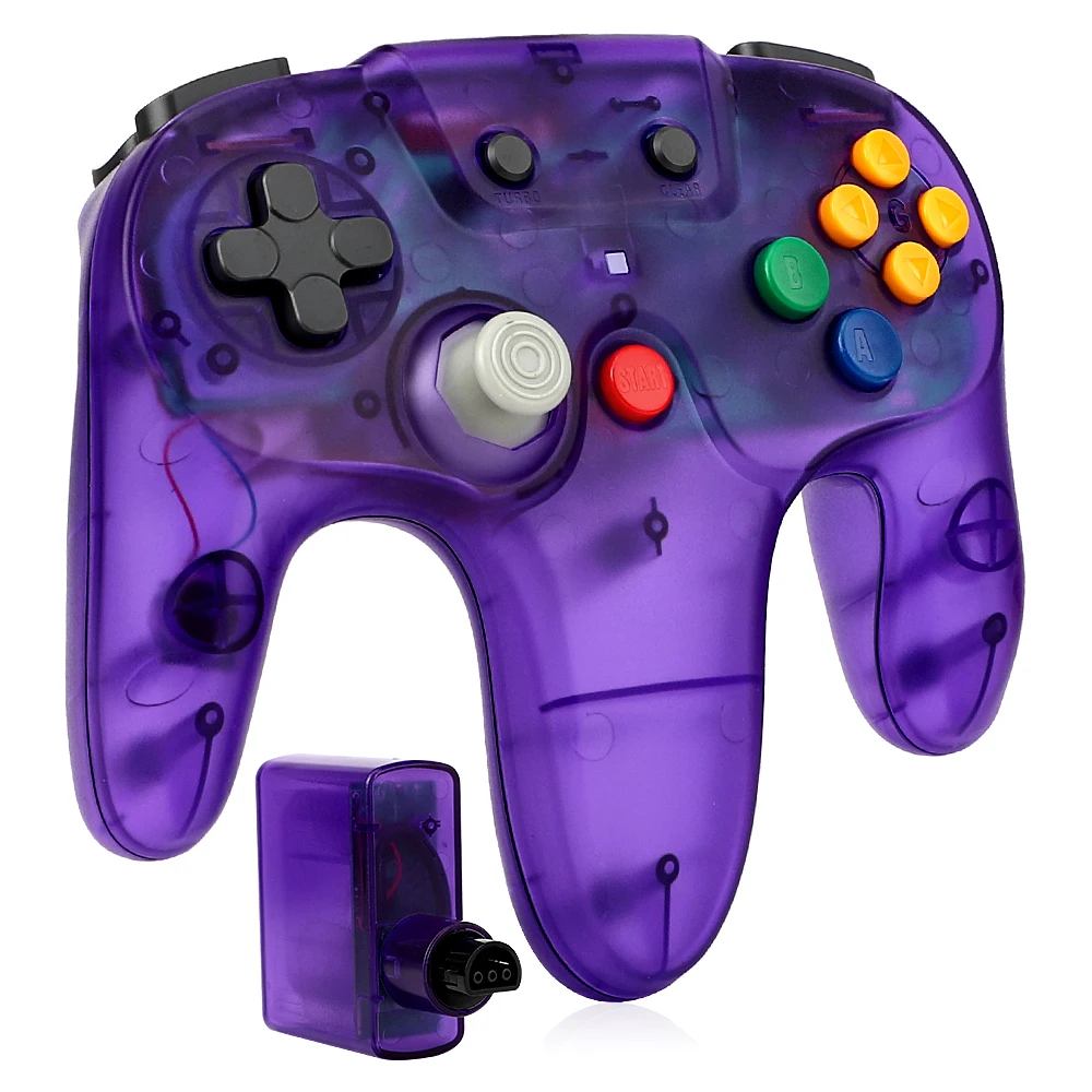 Gaming Console Buttons - Şeffaf Kırmızı Yeşil Mavi Mor 2.4G