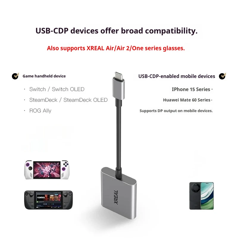 XREAL Hub USB-C Adaptörü, AR G - Gaming Console Rog Ally incelemesi ve fiyatı